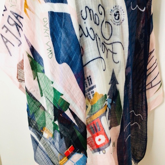 NWT Spartina 449 scarf wrap women California - Picture 3 of 10